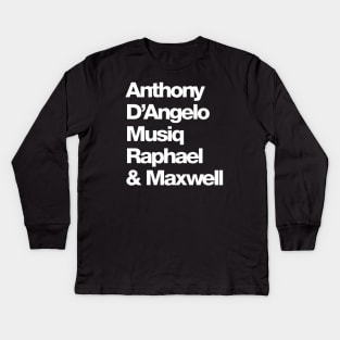 Neo Soul Names Kids Long Sleeve T-Shirt